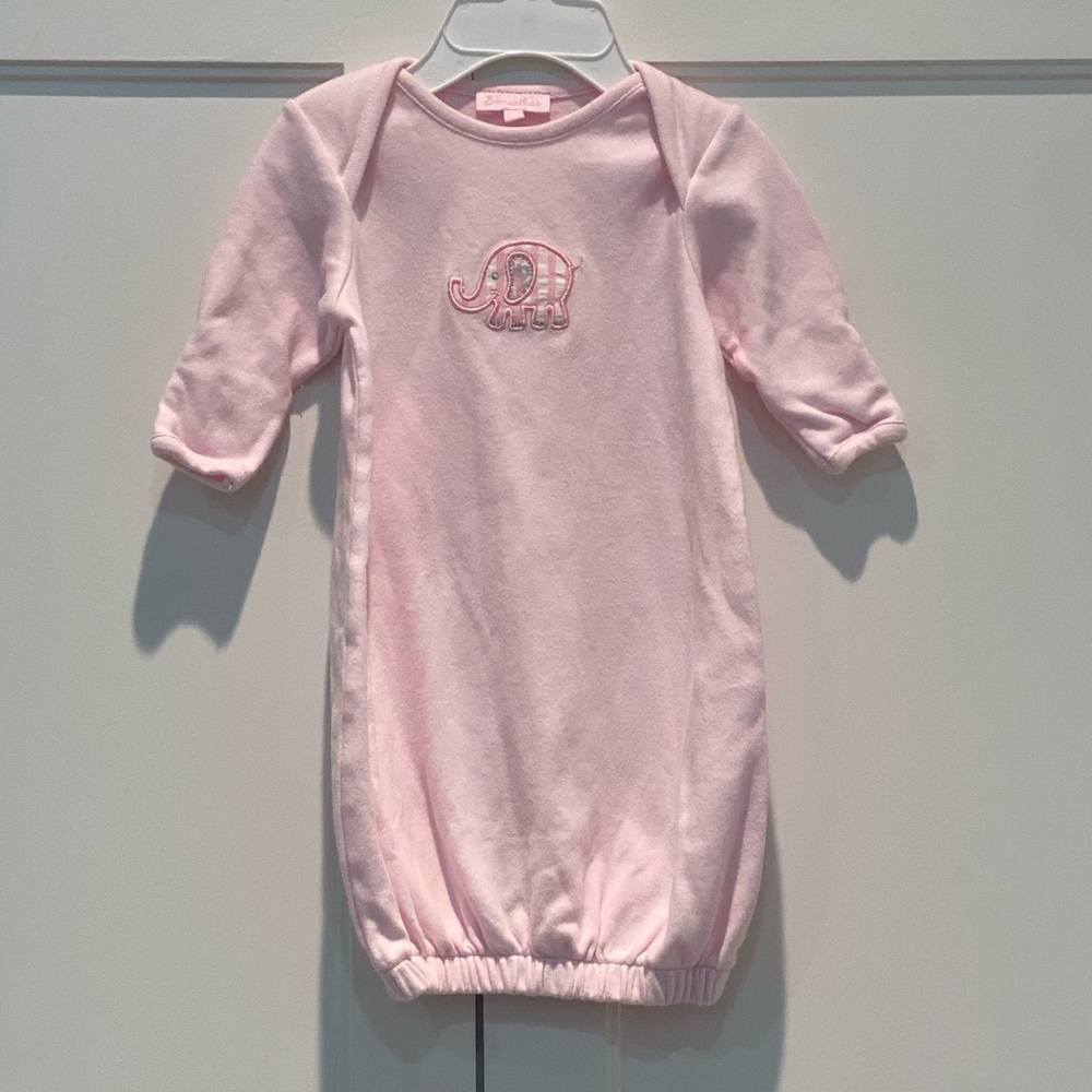 3 Martha’s Pink Elephant Gown 0-3 Months